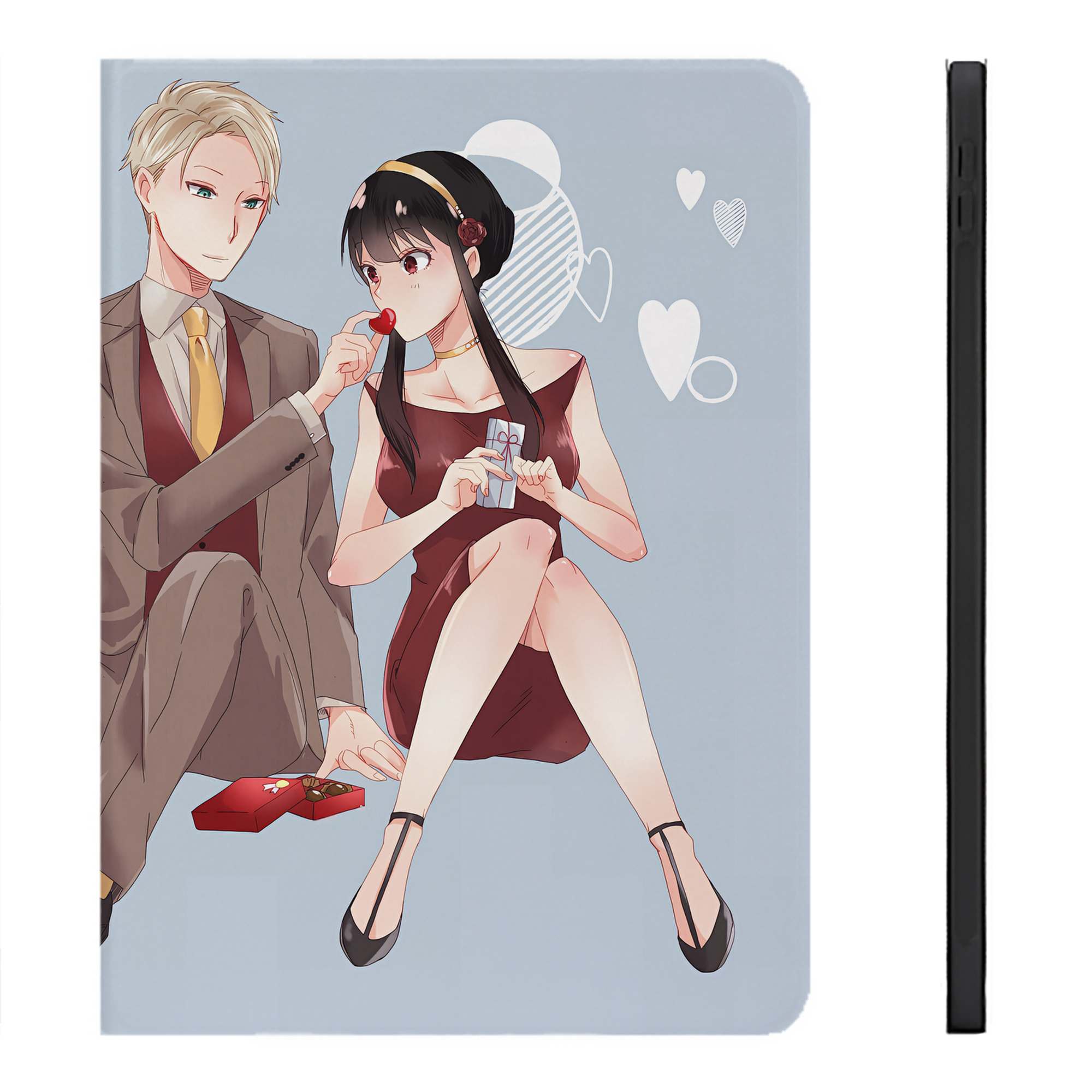 （画像用） SPY×FAMILY间谍家家酒 IPadケース ペンホルダー付き ブックスタイルデザイン